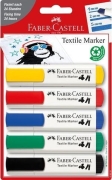 Eberhard Faber - Castell Textielstiften - 1 mm Creatief personaliseren van textiel zoals t-shirts, tassen en andere stoffen